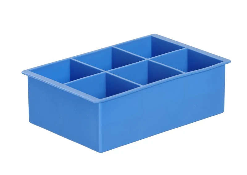 BarUp Eiswürfelform – XL-Würfel – Blau – 170 × 110 × 52 mm