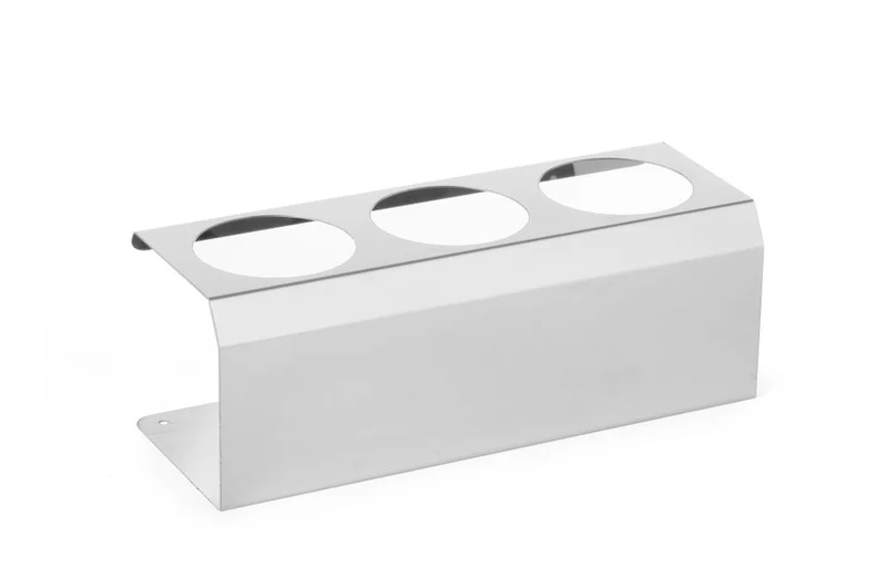 HENDI Spenderflaschen-Halter – 3-fach – Ø 70 mm – 274 × 102 × 98 mm