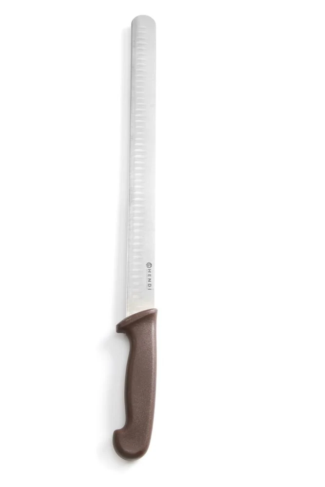 HENDI Schinken- / Lachsmesser – Braun – 490 mm