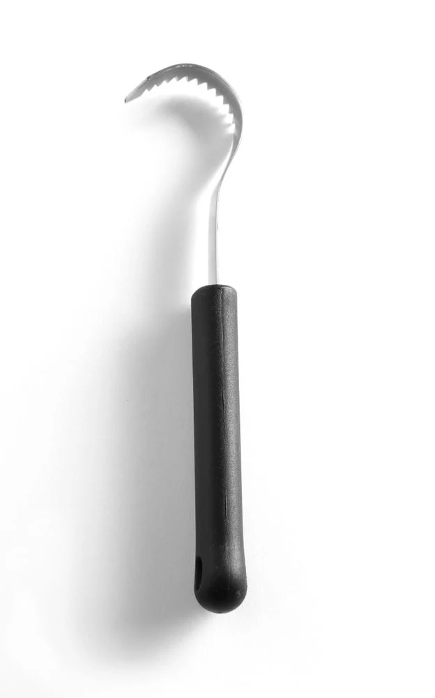 HENDI Butterroller - gezackt – Schwarz – 194 mm