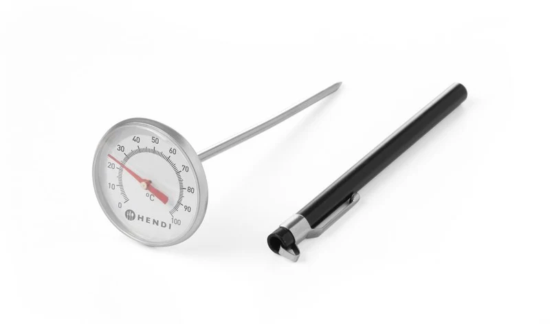 HENDI Analoges Thermometer – Ø 44.5 × H 140 mm