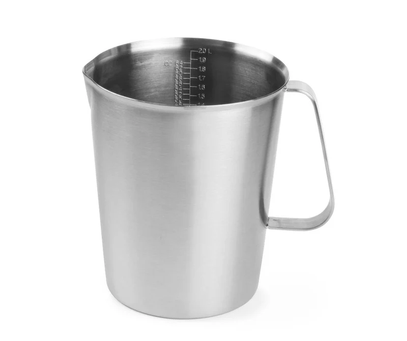 HENDI Messbecher – Edelstahl – 2 l – Ø 140 × H 170 mm