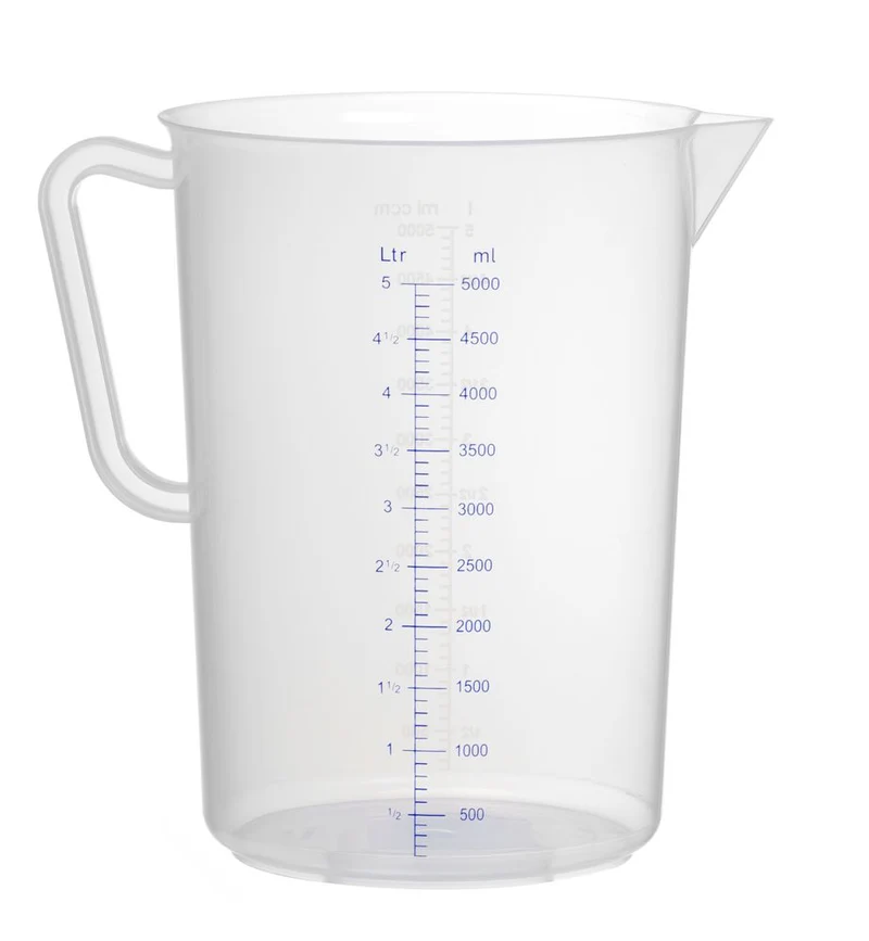 HENDI Messbecher – Polyproylen – Kitchen Line – 5 l – Ø 190 × H 270 mm
