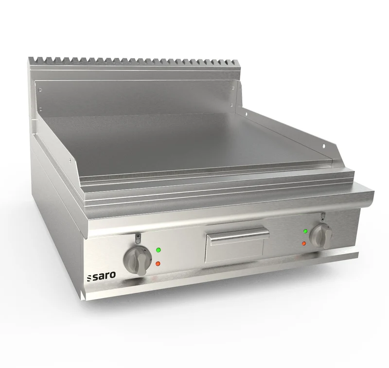 Saro Elektrogriddleplatte 800 mm breit Tisch glatt Modell LQ / FTE4BBL