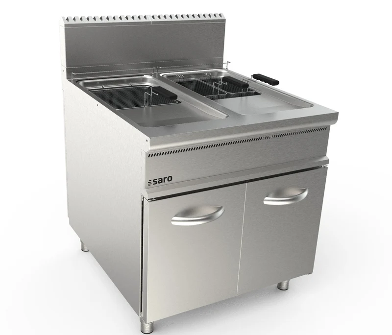 Saro Gasfritteuse 2 x 22 Liter Modell LQ / FLG2V22