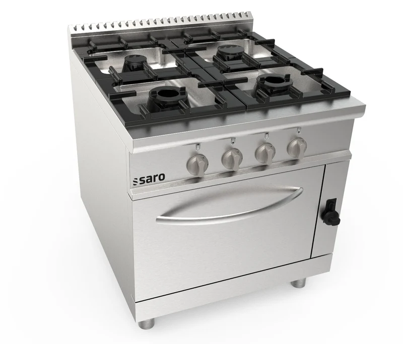 Saro Gasherd + Gasofen 4 Brenner Modell LQ / CUG4NG