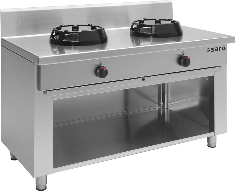 Saro Wok-Gasherd mit offenem Unterbau Modell CC/02