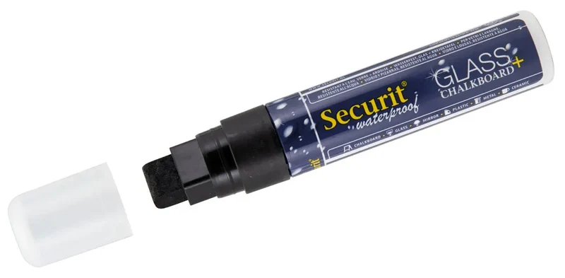 Kreidemarker 7-15 mm SCHWARZ in wetterfester Ausführung