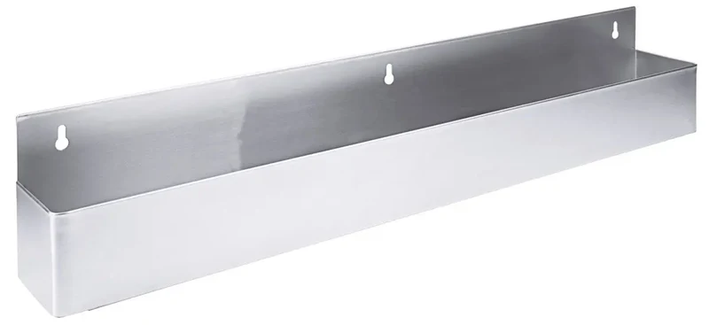 Edelstahl Barregal einreihig 82 cm