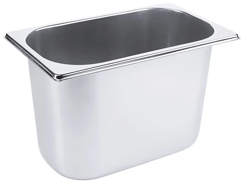 Eisbehälter 265 x 160 x 170 mm aus Edelstahl 18/10
