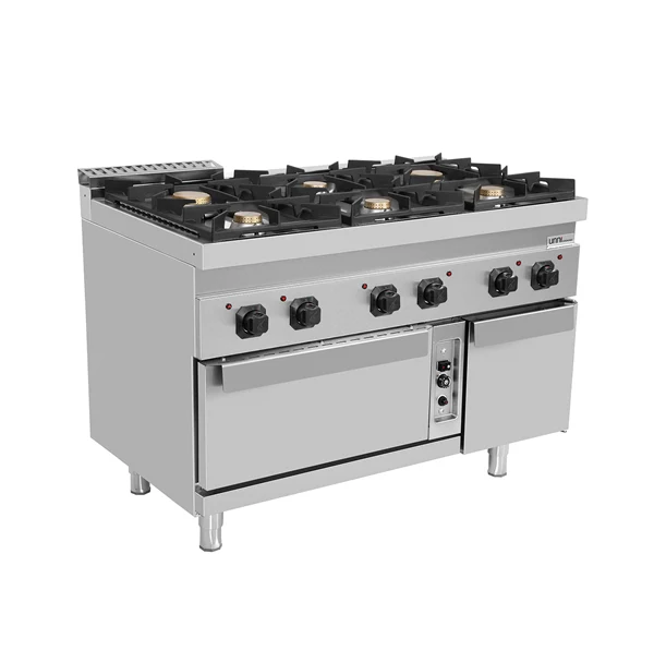 Gaskochfeld mit Gasbackofen – 6 Brenner - G70FGO30-K