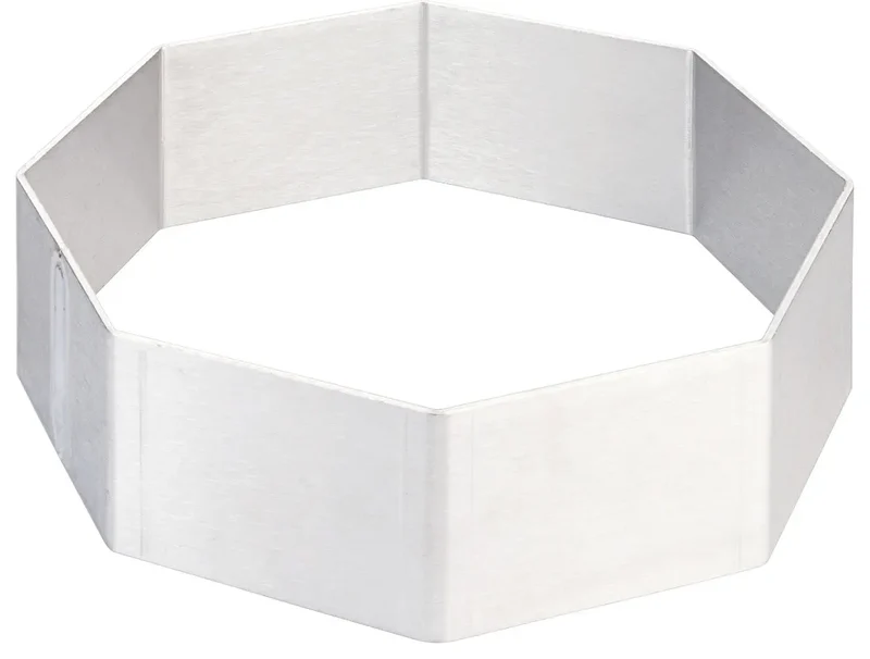 Tortenring achteckig Aluminium