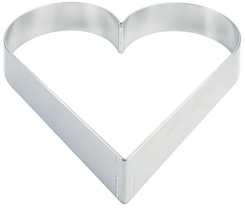Tortenring Herzform Aluminium 220mm