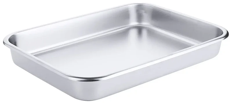 Edelstahl Schale rechteckig Länge 35-65 cm matt poliert