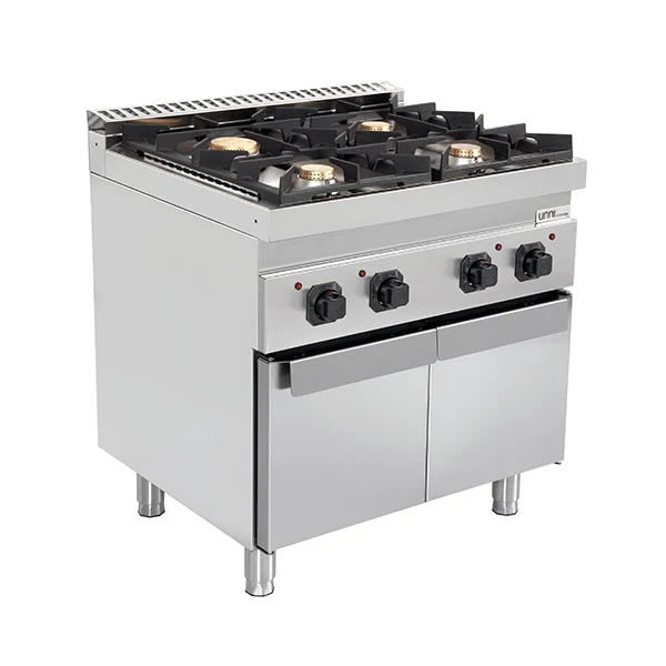 Gasherd mit Türen – 28.5kW – 4 Brenner - G70C20K