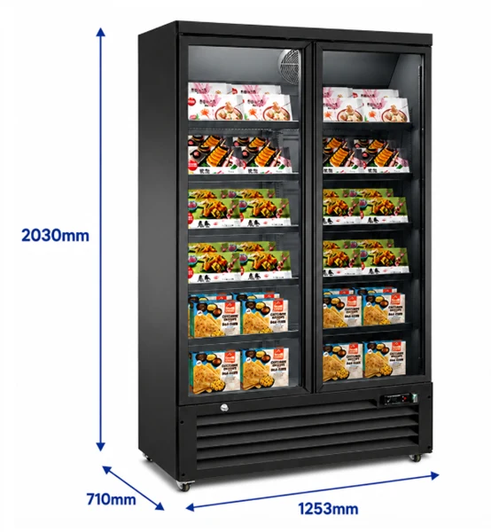 Gefrierschrank 2 Glastüren – 985L