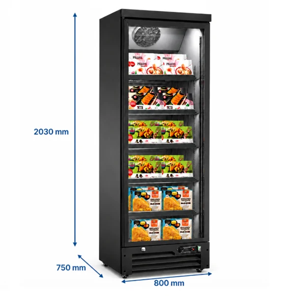 Gefrierschrank 1 Glastür – 500Ltr