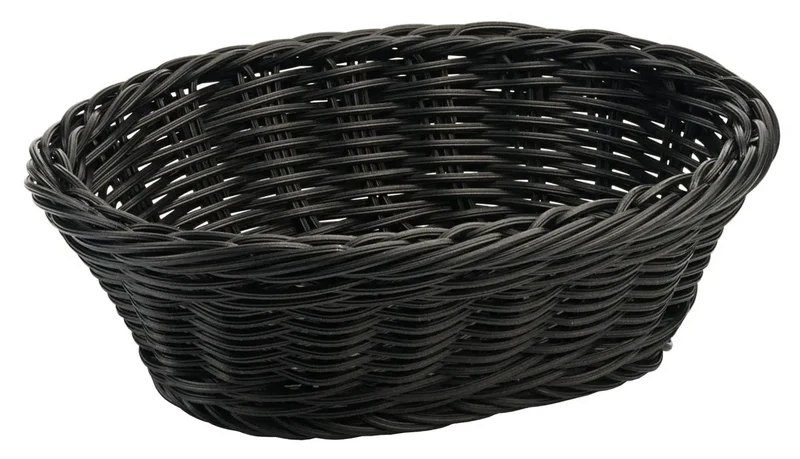 Polykorb oval 23 cm schwarz