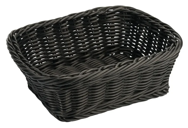 Polykorb eckig 23 cm schwarz