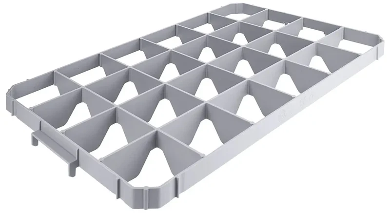 Einsatz für 24 Gläser oben für Transportkästen 60 x 40 cm