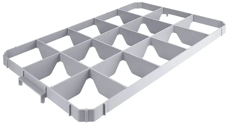 Einsatz für 15 Gläser oben für Transportkästen 60 x 40 cm