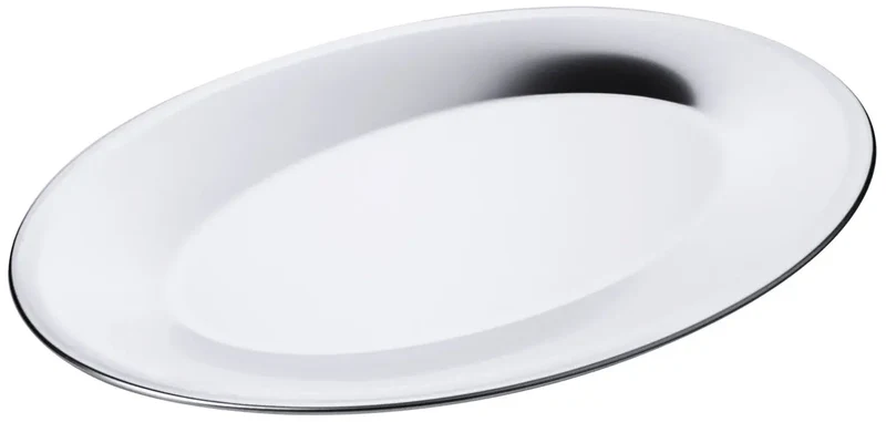 Edelstahl Buffet-Platte oval 51 cm