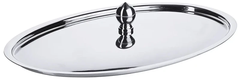 Edelstahl Knopfdeckel oval /300