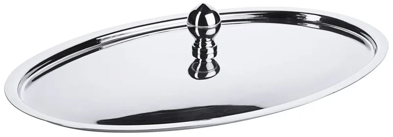 Edelstahl Knopfdeckel oval /280