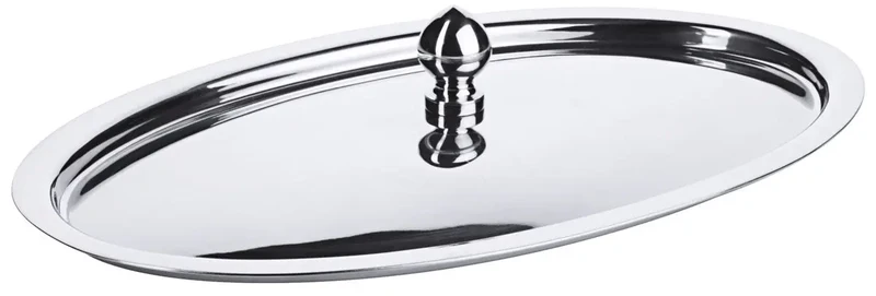 Edelstahl Knopfdeckel oval /210
