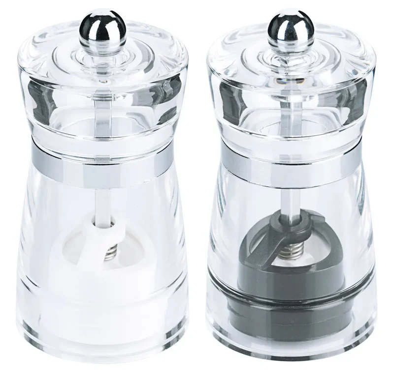 Salz-/Pfeffermühlen-Set klar 10 cm