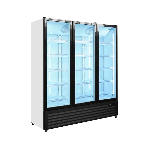 3-Door Glass Display Refrigerator 1160L – Professional Display Fridge