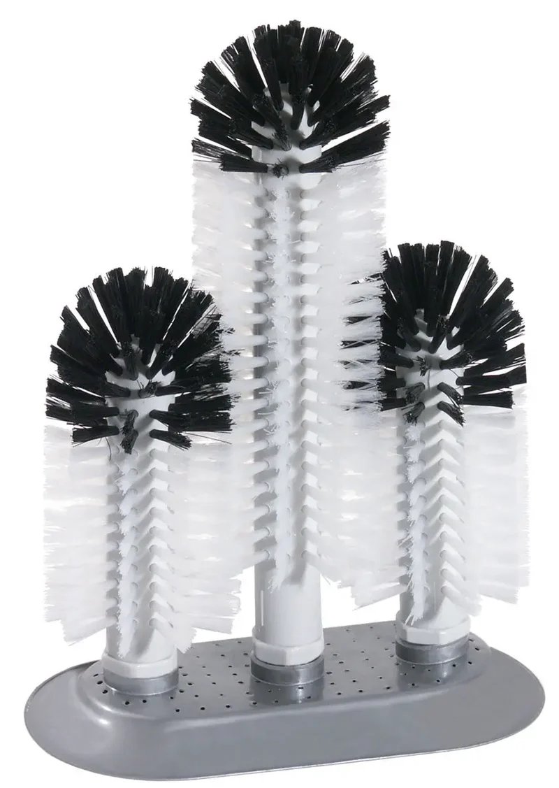 Gläserspülbürste 18/24/18cm mit Großsaugfuß