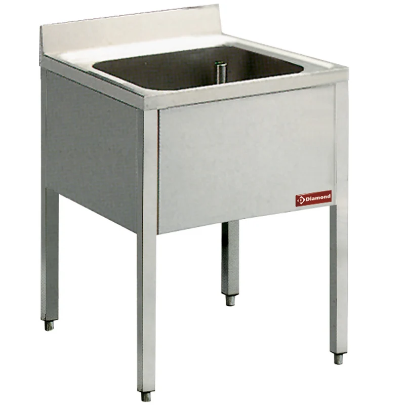 Spültisch 1 Becken mit Untergestell - L610/6-KD-D