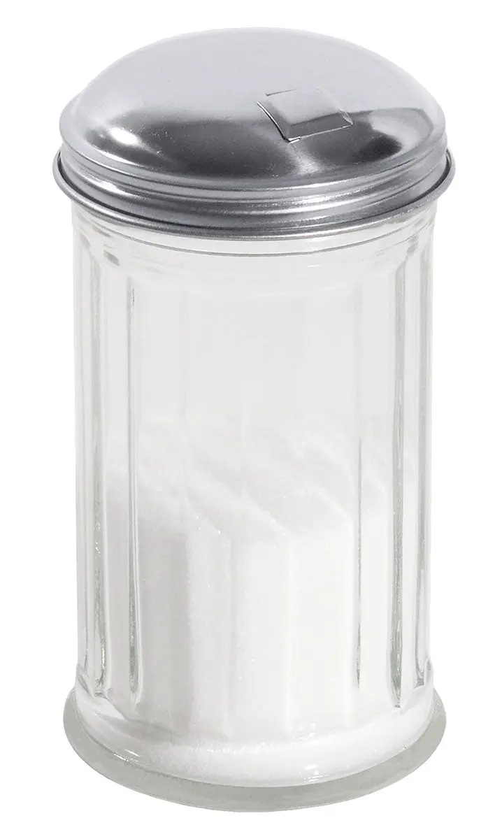 Edelstahl Zuckerstreuer mit Klappe 300 ml