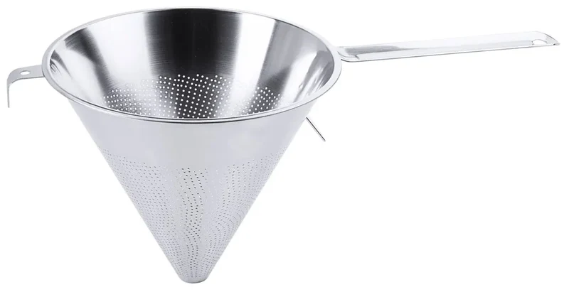 Edelstahl Spitzsieb mit Flachgriff 25 cm