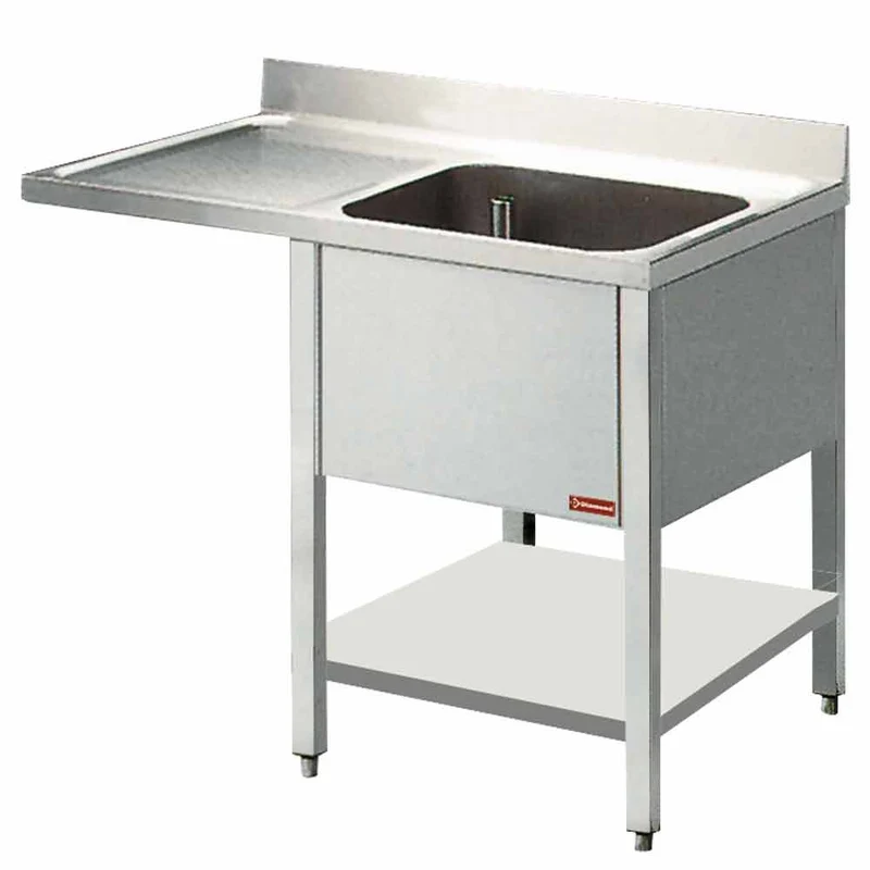 Spültisch 1 Becken und 1 Abtropfbecken - L1411VS-D