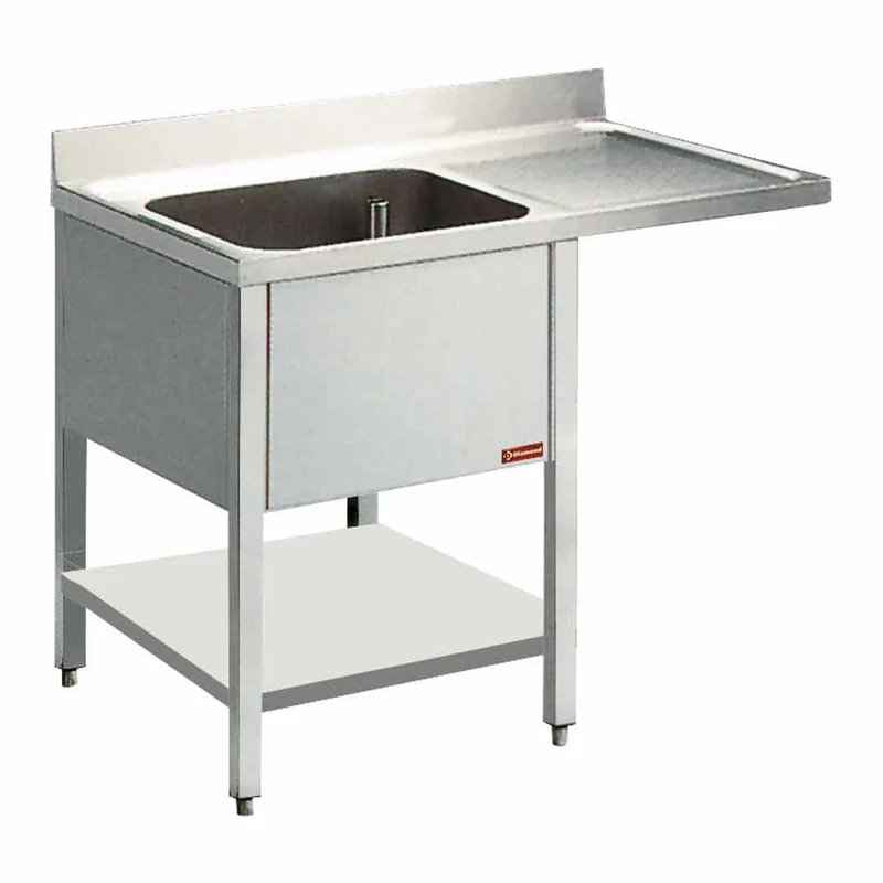 Spültisch 1 Becken und 1 Abtropffläche - L1411VD-D