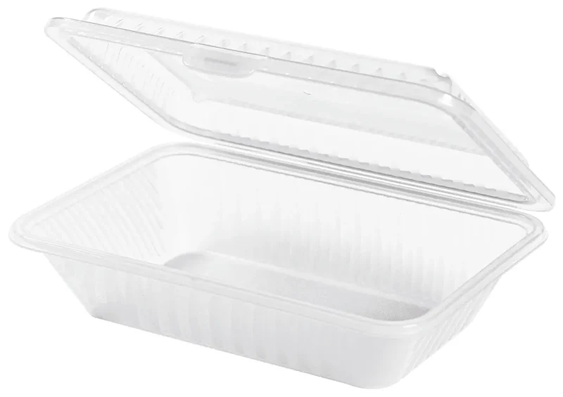 Eco-Takeouts Behälter weiß 23,5 x 17 x 7 cm