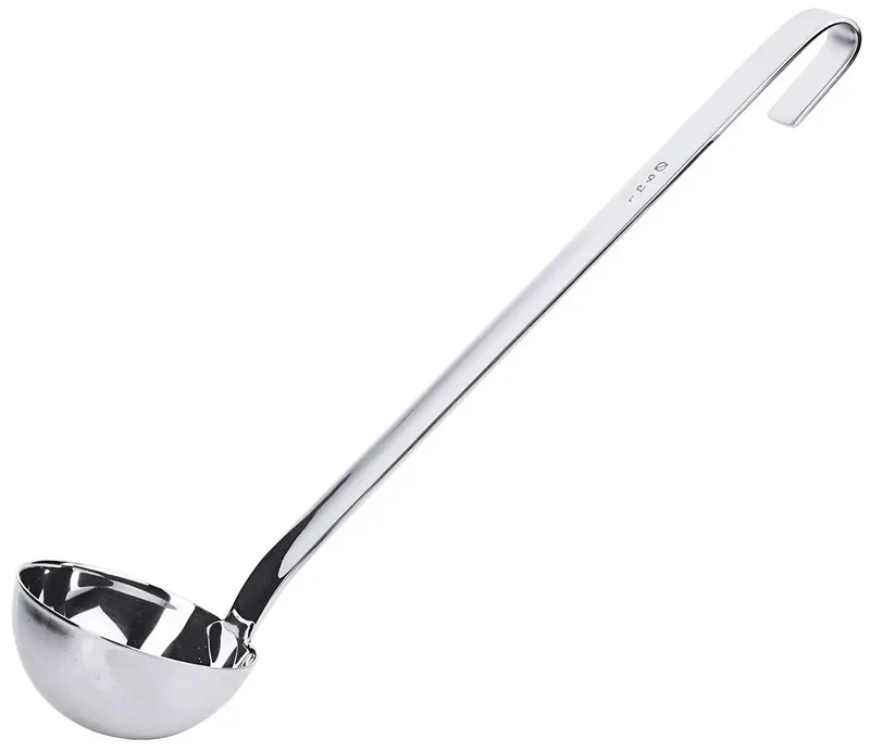 Edelstahl Schöpfkelle 9 cm Stiellänge: 33 cm