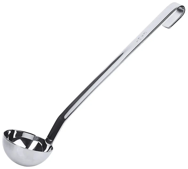 Edelstahl Schöpfkelle 8 cm Stiellänge: 32 cm
