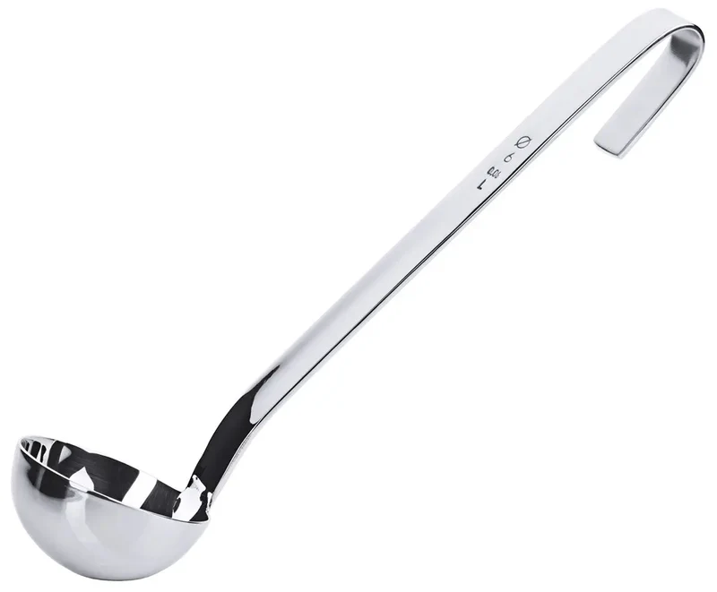 Edelstahl Schöpfkelle 6 cm Stiellänge: 23 cm