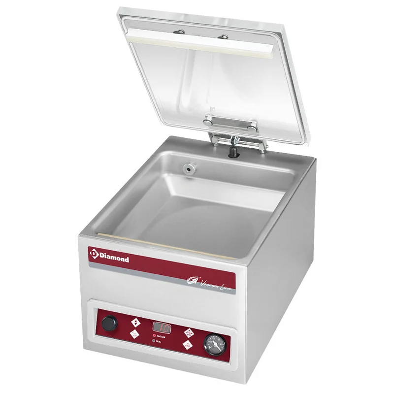 Vakuum-Maschine, Edelstahlbehälter 280x310xh85 - GA-80P/S