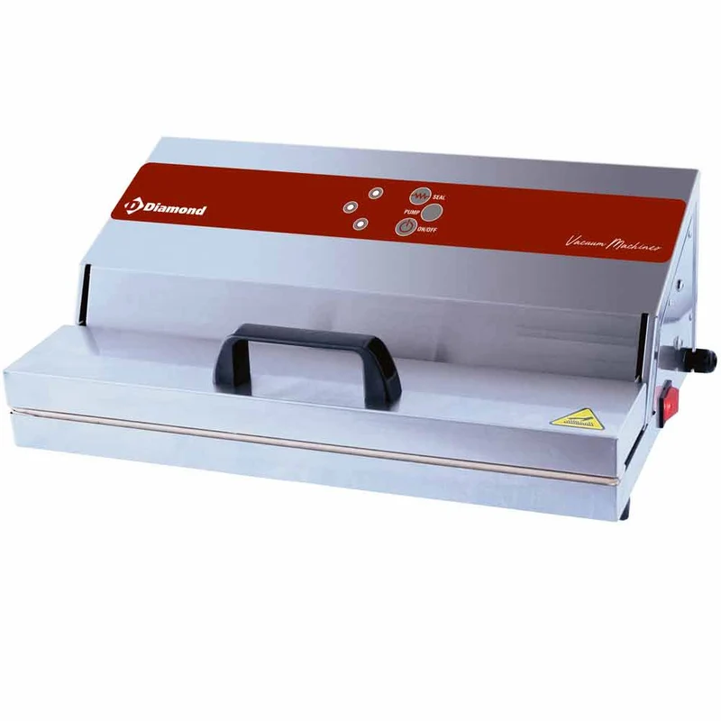 Vakuum-Maschine Edelstahl, Pumpe 26 L/Min., Schweißen 430 mm - VAX/45-L