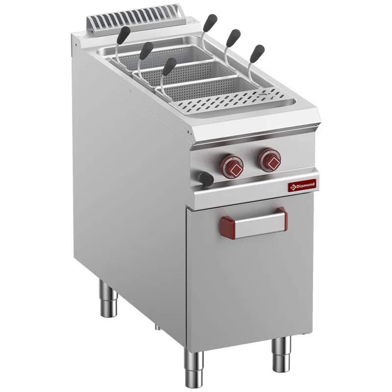 Gas-Nuddelkocher , 1 Becken 40 Lit., auf Unterschrank (s/Korb) - G9/CPA4-N