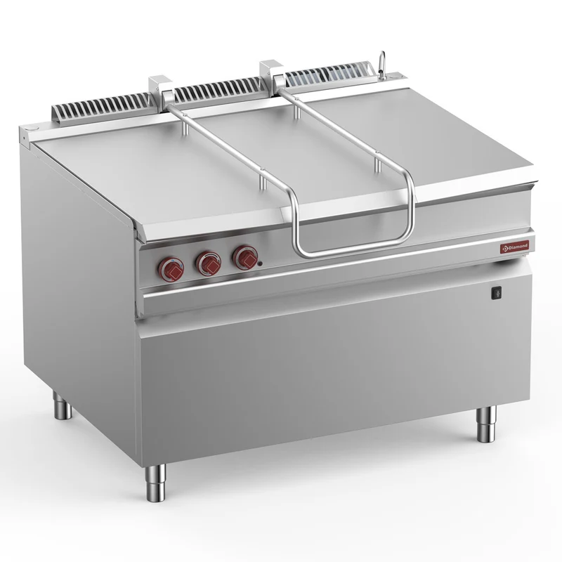 Gasbetriebene Sautépfannen, schwenkbar, Beck aus Edelstahl 120 Lit. auf Möbel - G9/BRI12-N