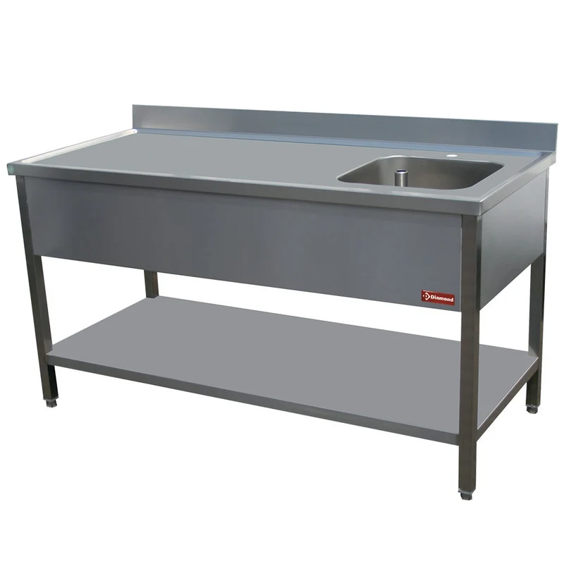 Spültische 1 Becken 400x400h250 - TV1871D-D
