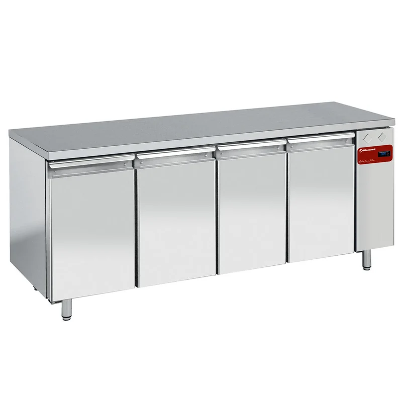Kühltisch, belüftet, 4 Türen GN 1/1, (ohne Aggregat) - TS4N/H