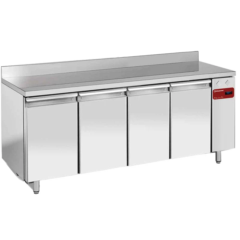 Wandkühltisch, belüftet, 4 Türen GN 1/1, 550 Liter (ohne Aggregat) - TS4B/HA