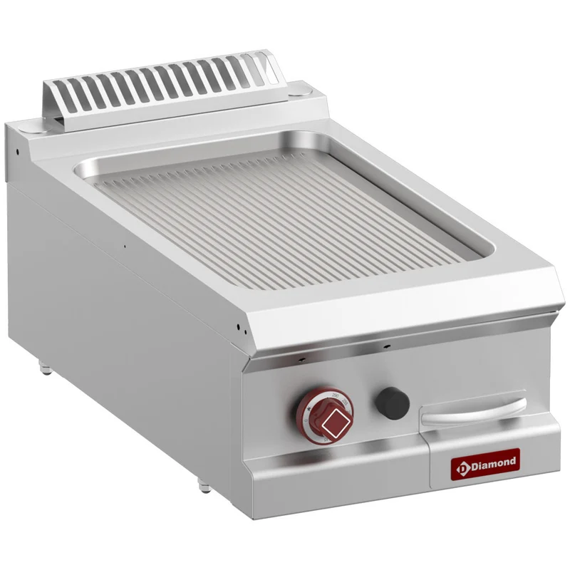 Gas-Grillplatte, gerillt, Modul 1/2 -Top- - G7/PR4T-N