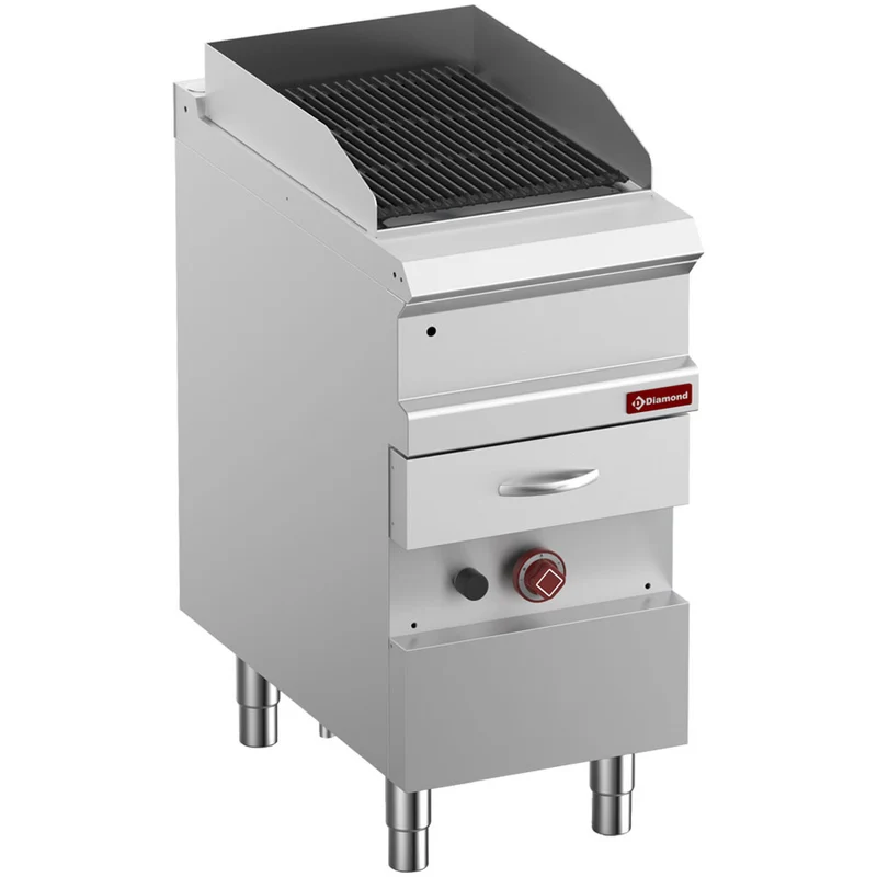 Gas Dampfgrill, "doppelseitiger" Gusseisenrost, Modul 1/2 - G7/GVQA4-N